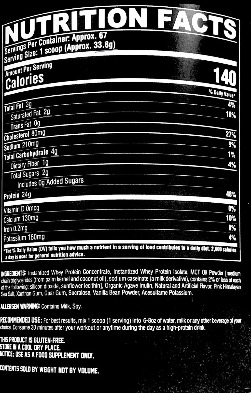 100 % Whey Protein 5 LB | Nutrex