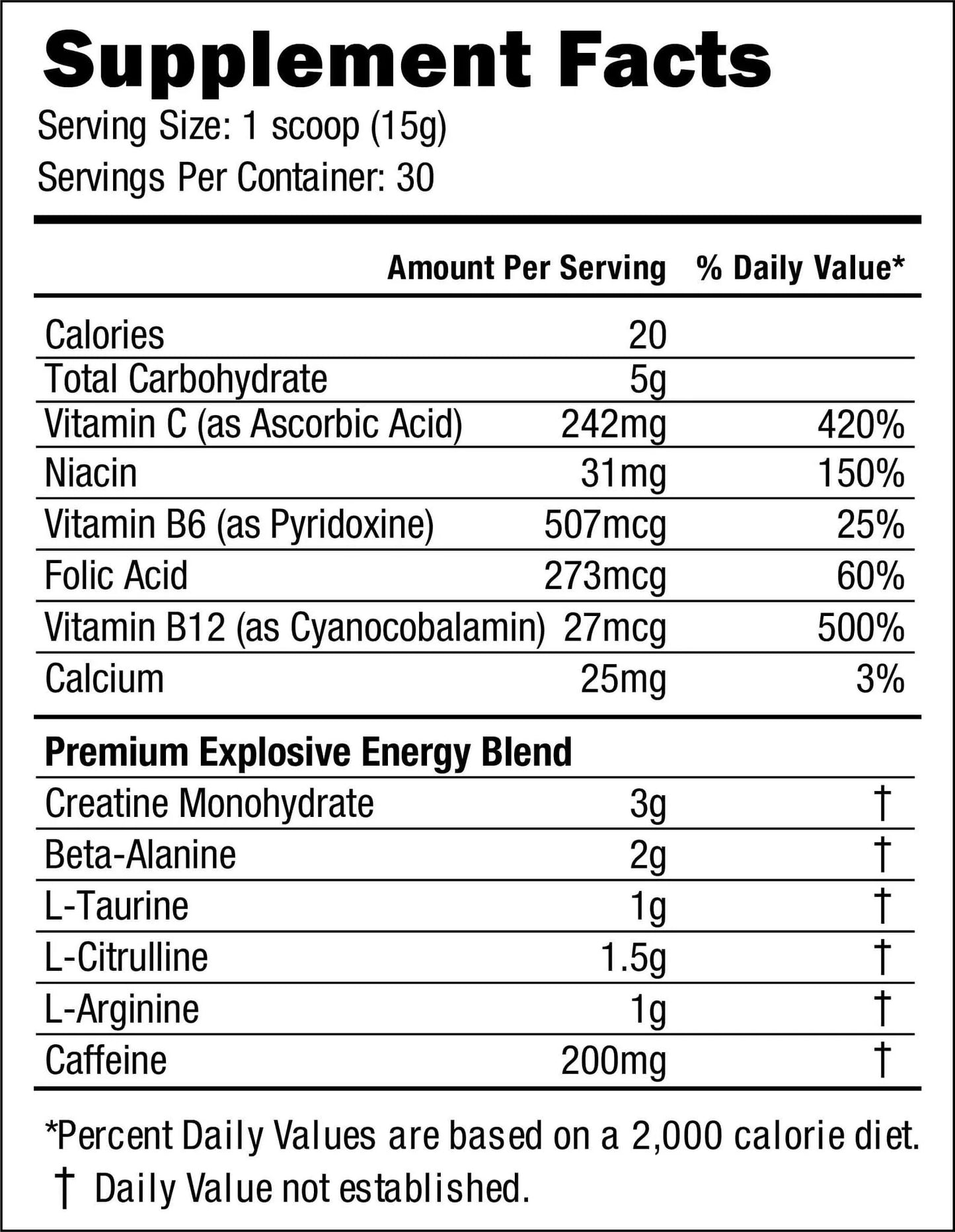 Preworkout premium 30 servicios | Muscle Lean