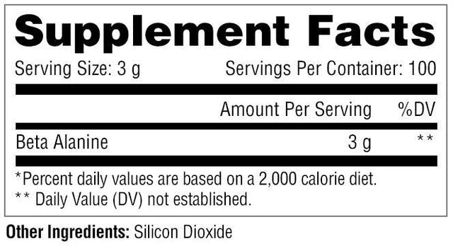 Beta-Alanine 60 servs | Metabolic Nutrition