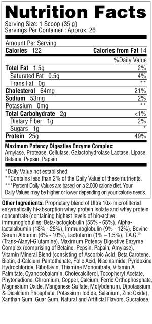 ProtiZyme proteína + enzimas digestivas 2LB Metabolic Nutrition