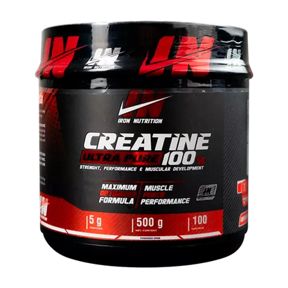 Creatina Ultra Pure 100 % monohidratada 100 servs Iron Nutrition