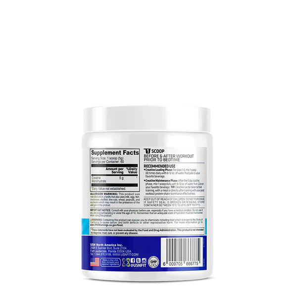 Creatina micronizada 300g | USN