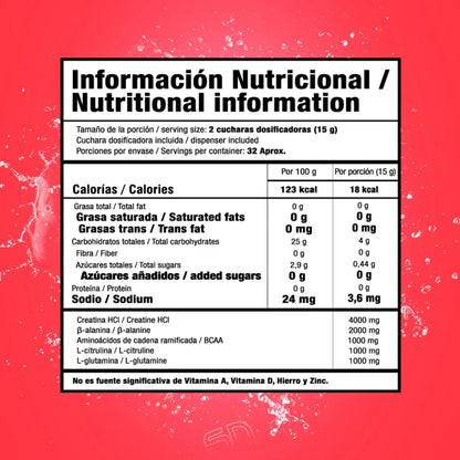 Smart A-Tack creatina HCL + aminoácidos 32 servs | Smart Nutrition