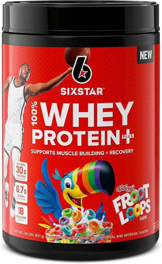 Sixtar 100 % proteína de suero de leche 1,81 LB Froot Loops | MuscleTech