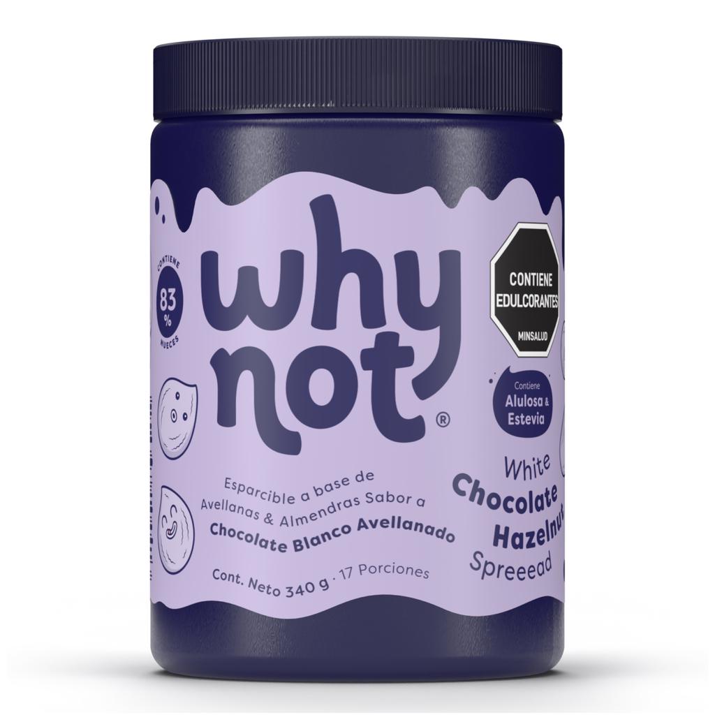 Why Not Esparcible a Base de Almendras y Avellanas Sabor a Chocolate Blanco Avellanado 340 g