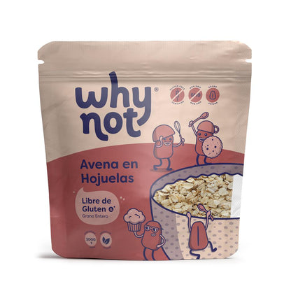 Why Not Avena en Hojuelas Grano Entero Libre de Gluten 2 kg / 4.4 lb